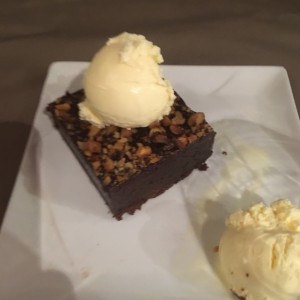 Brownie con Helado!