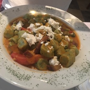 gnochi de espinacas!