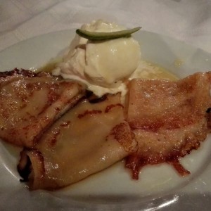 Crepe Suzzette con helado