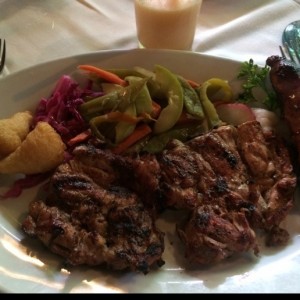 muslo de pollo a la parrilla