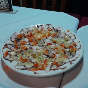 Carpaccio de pulpo