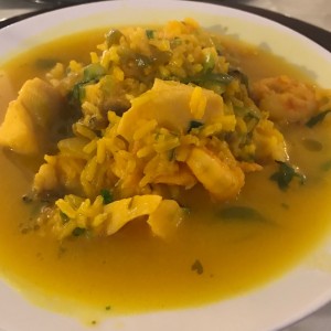 Asopado de Mariscos y Mero