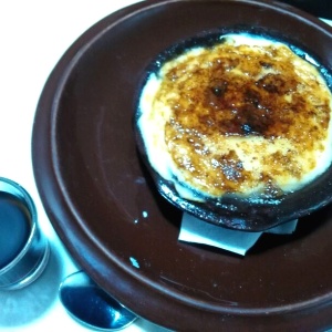 Crema catalana y orujo