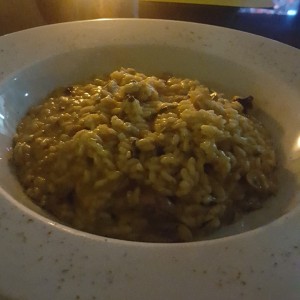 Risotto con lomito, champiñones y tomates deshidratados 