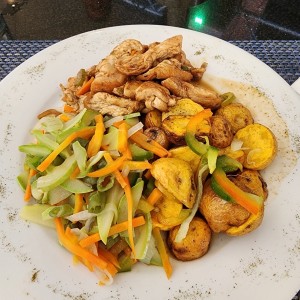 Menú de pollo