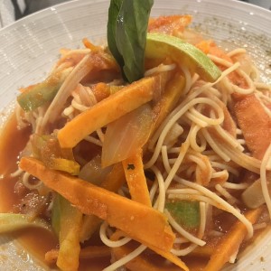 Pasta con vegetales
