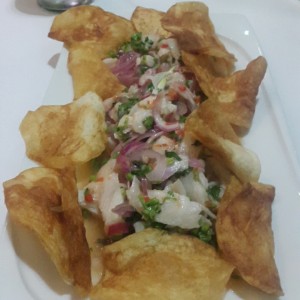 ceviche de pescado blanco