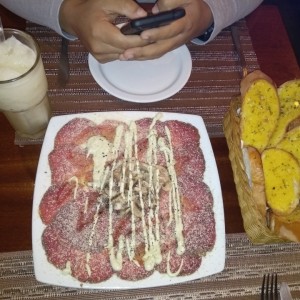 carpaccio de lomito