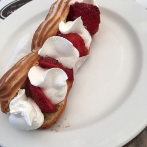 Eclair de fresa