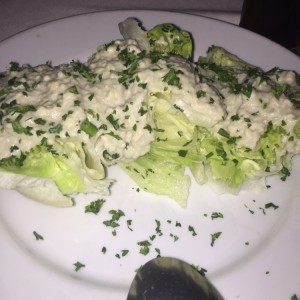 corazon de lechuga en queso roquefort