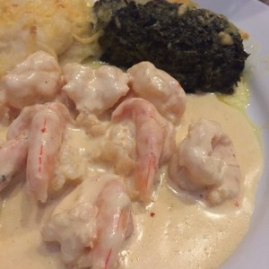 camarones en salsa de campan