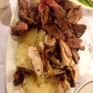 Parrilla carne pollo