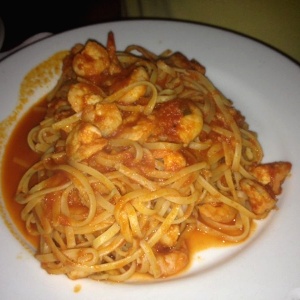 Pasta con frutos del mar