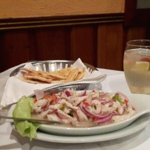 Ceviche de entrada
