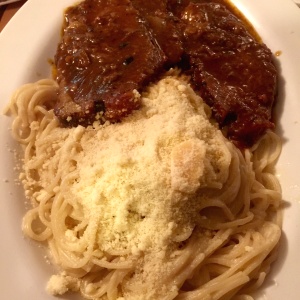 Pasta 4 quesos & con asado