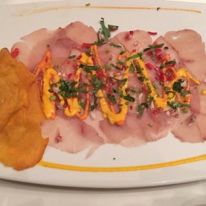 Carpacio de Pez Espada Ahumado