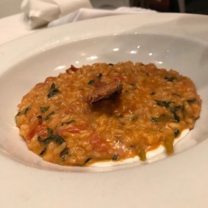 Risotto de Tomate Fondeo de Queso de Cabra