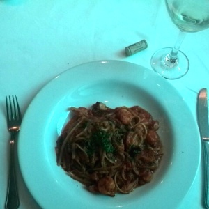 Pasta con frutos del mar