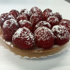 Tartaleta de frambuesas