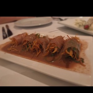Rollitos Sashimi de Robalo 
