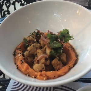 Cevichr frito estilo Nikkei