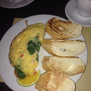 omlet de vegetales 
