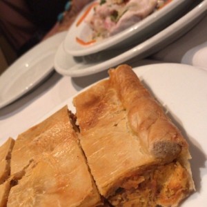 empanada gallega y ceviche