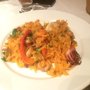 Paella de mariscos para 2 personas