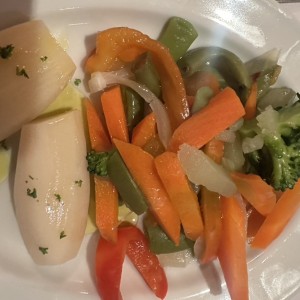 Acompañante de Papas al Vapor y Vegetales