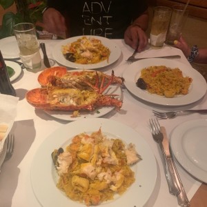 arroz a la marinera con langosta