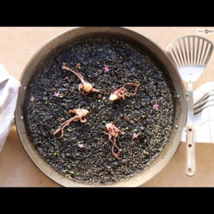 Arroz Negro con tinta de calamares 