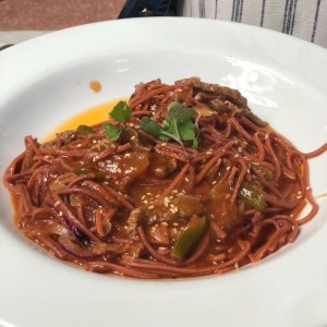 spagetti con lomito