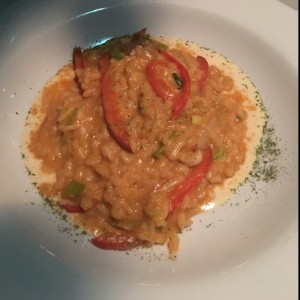 Risotto de pimientos asados