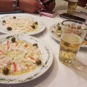Ceviche de Camarones y Boquerones 