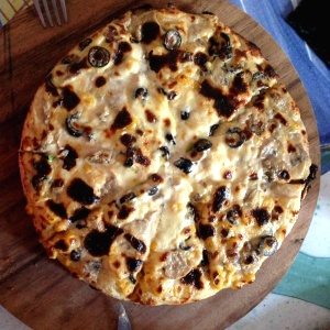 Pizza a la crema!