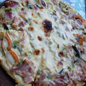 Pizza festival a la crema