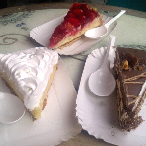 1er Torta Nutella , 2do Tartaleta de Fresa y 3ero Pie de limon, Asi quedaron los premios.