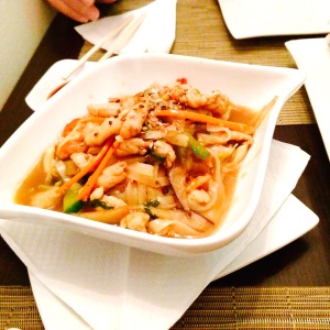 Pad thai de pollo, excelente plato!