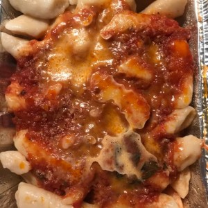 Gnocchi a la Napolitana, Excelentes los Gnocchi, poca salsa