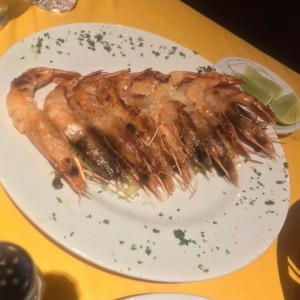 Langostinos a la plancha.