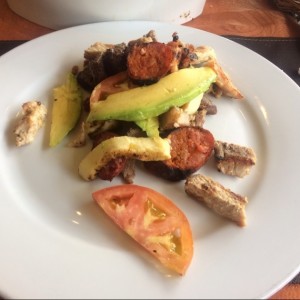 Parte de la parrilla bamboo