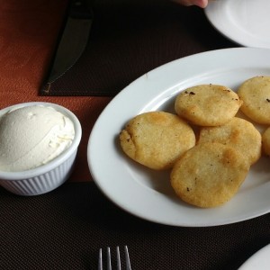Arepitas con nata