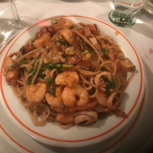 linguine con mariscos