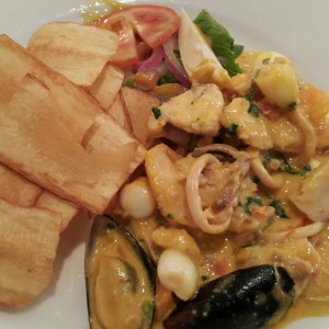 Cau Cau de mariscos 