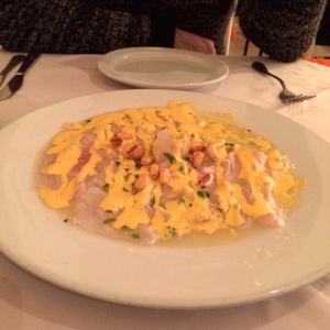 Tiraditos de pescado blanco 