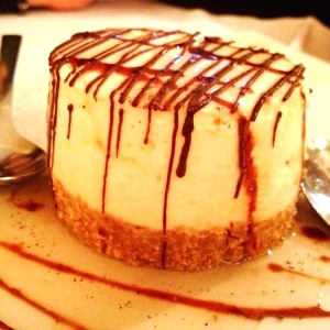 Cheesecake de chocolate y frangelico