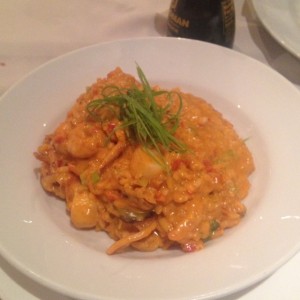 risotto de camarones