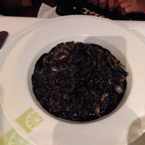 Risotto nero con calamares!