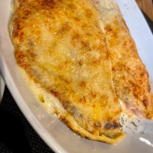 Crepes de prosciutto y champiñones
