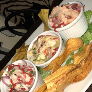 trio de ceviches